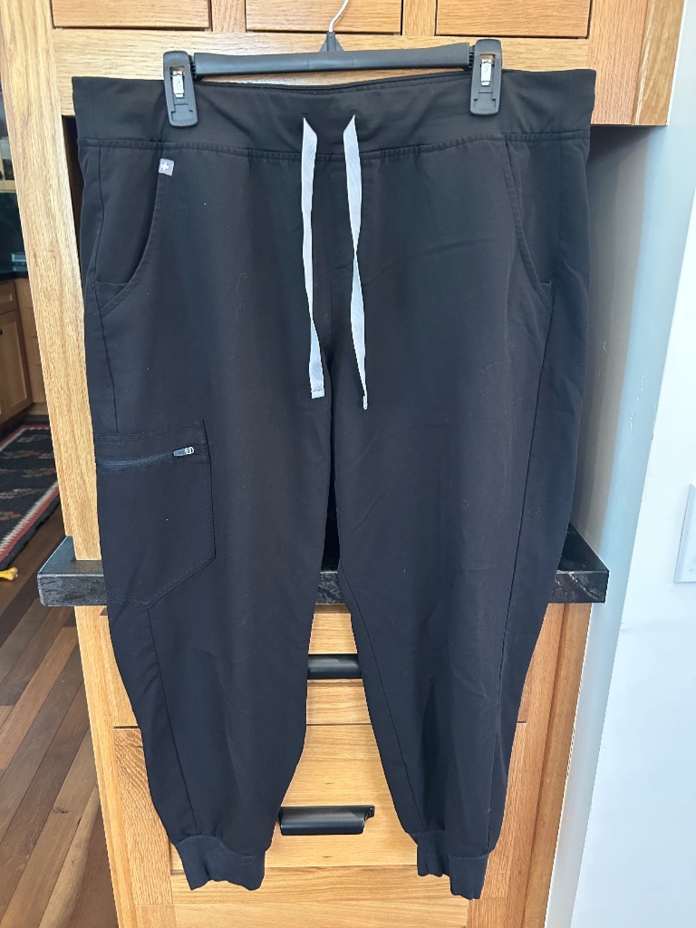 Figs Zamora Black Scrub Pants Jogger XL Petite